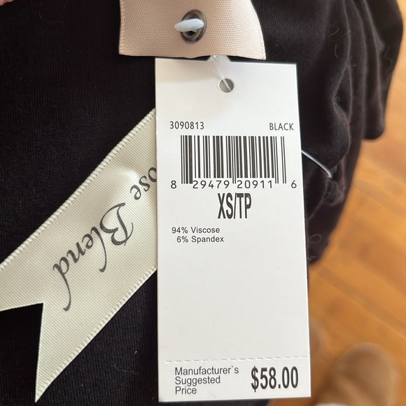 Philosophy viscose blend long sleeved black tee size xs - Picture 3 of 3